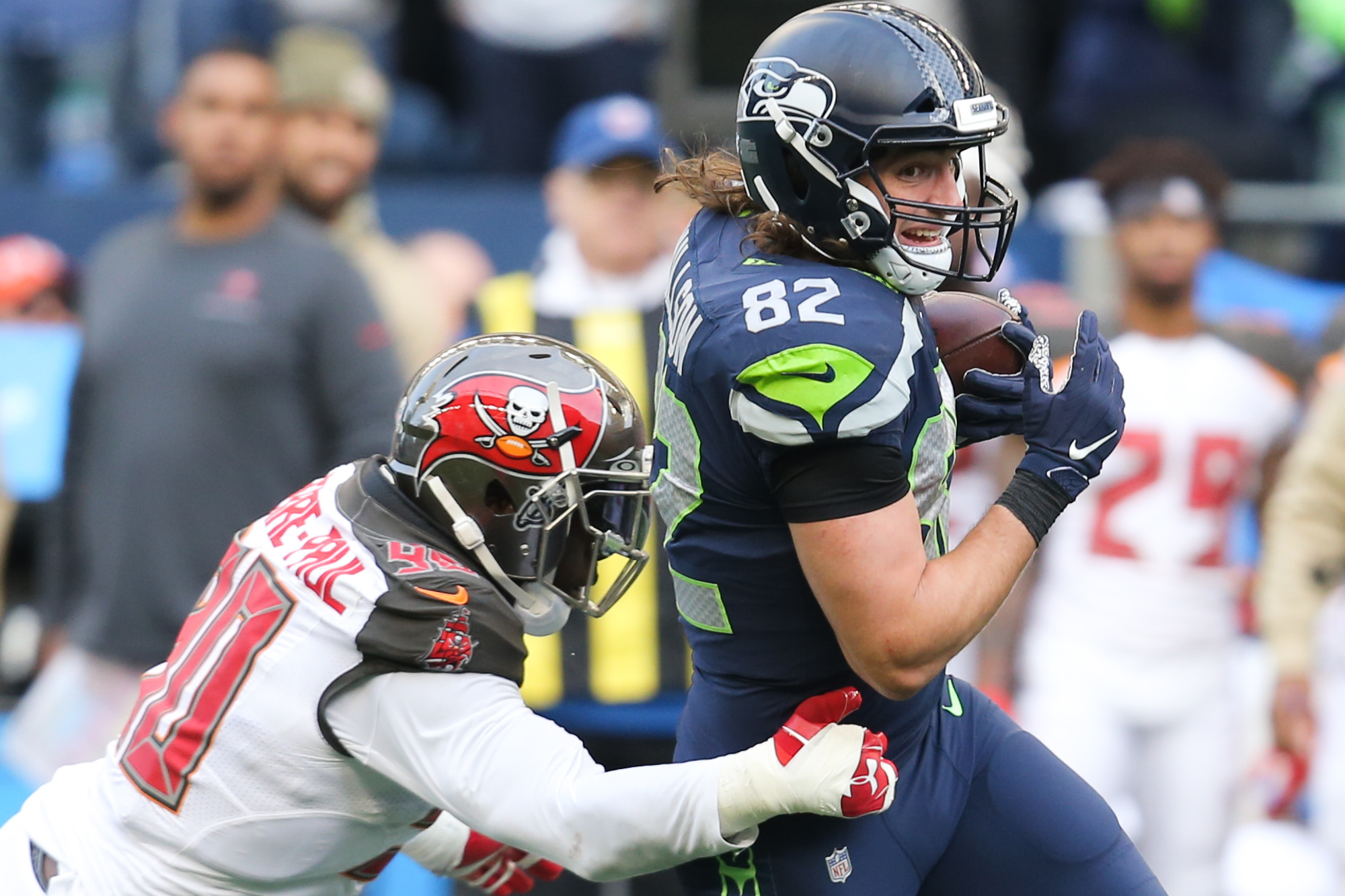 Seahawks Tight End Luke WiLLson awarded Sunday Night Football Game