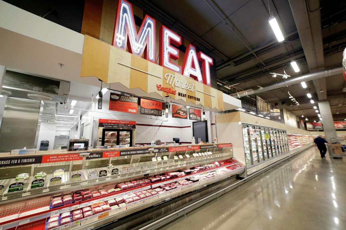 The meat department of the H-E-B at Buffalo Heights in Houston, TX.