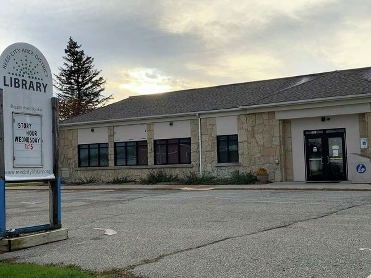 The Reed City Area District Library is pictured in this Saturday photo. The library recently procured a grant that will allow it to buy computers. (Pioneer photo/Cathie Crew)