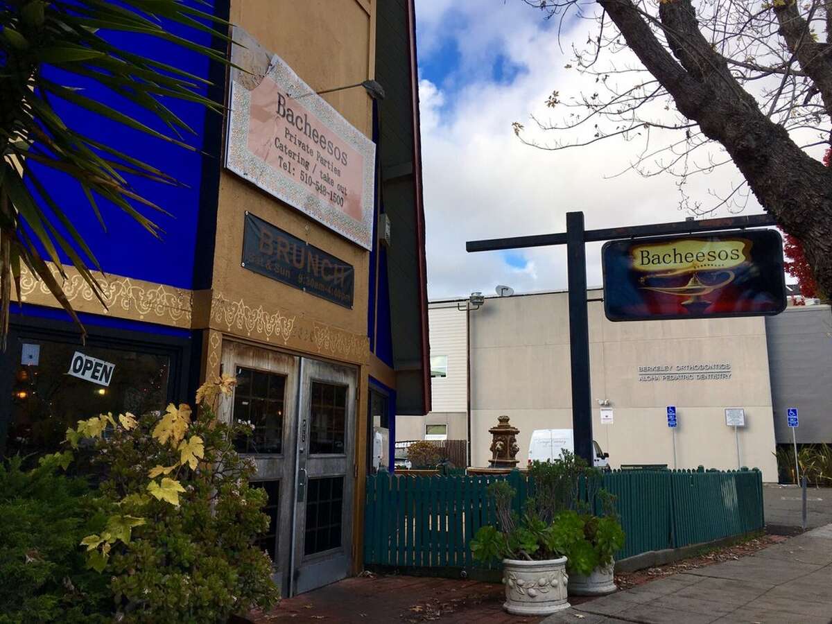 Bacheesos   Bacheesos, a Mediterranean restaurant on Berkeley's Telegraph Avenue, has closed to make way for a new five-story mixed-use complex. Its Oakland location remains open.