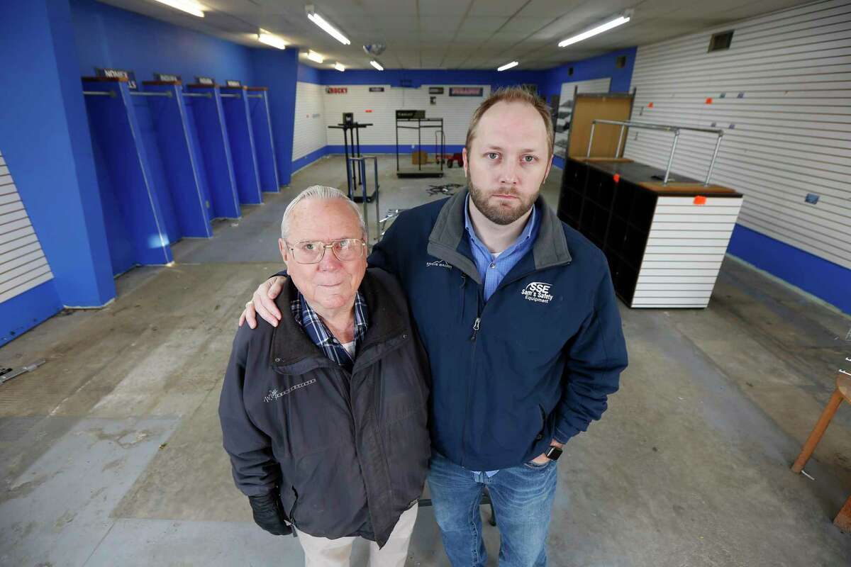 Kevin Doffing (right) and his 79-year-old father, Larry Doffing, ran a family-owned business for nearly 50 years, Sam's Safety Equipment, which has now shuttered.