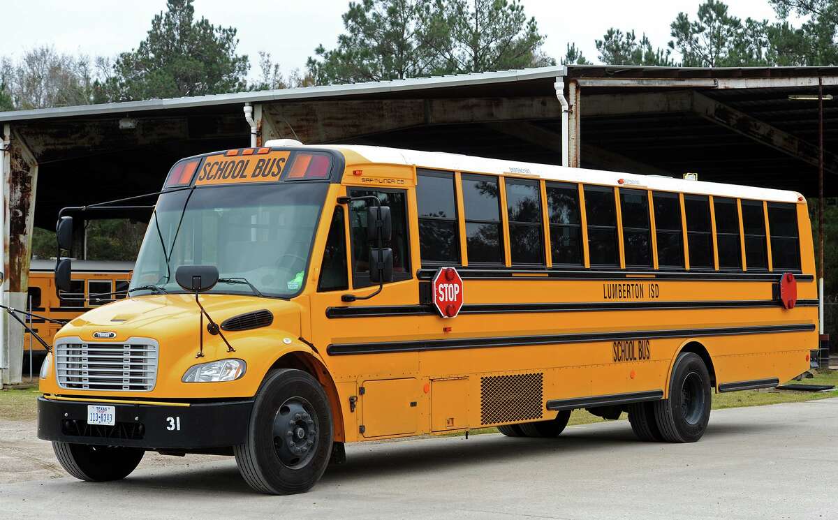 A Lumberton Independent School District bus sits outside the district's depot Wednesday afternoon. Photo taken Wednesday 1/14/15 Jake Daniels/The Enterprise