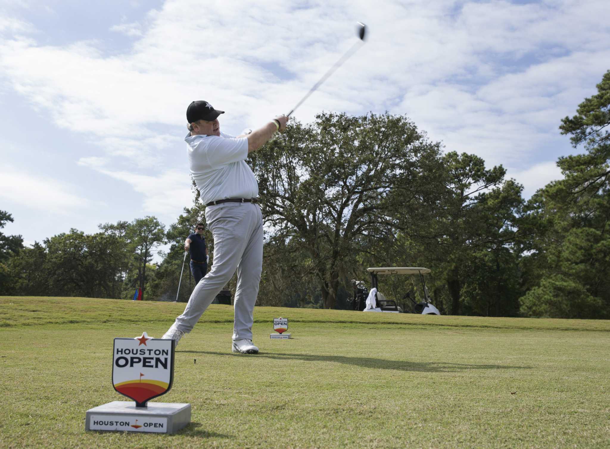 Jim Crane Hits First Shot At Newly Reopened Memorial Park Golf
