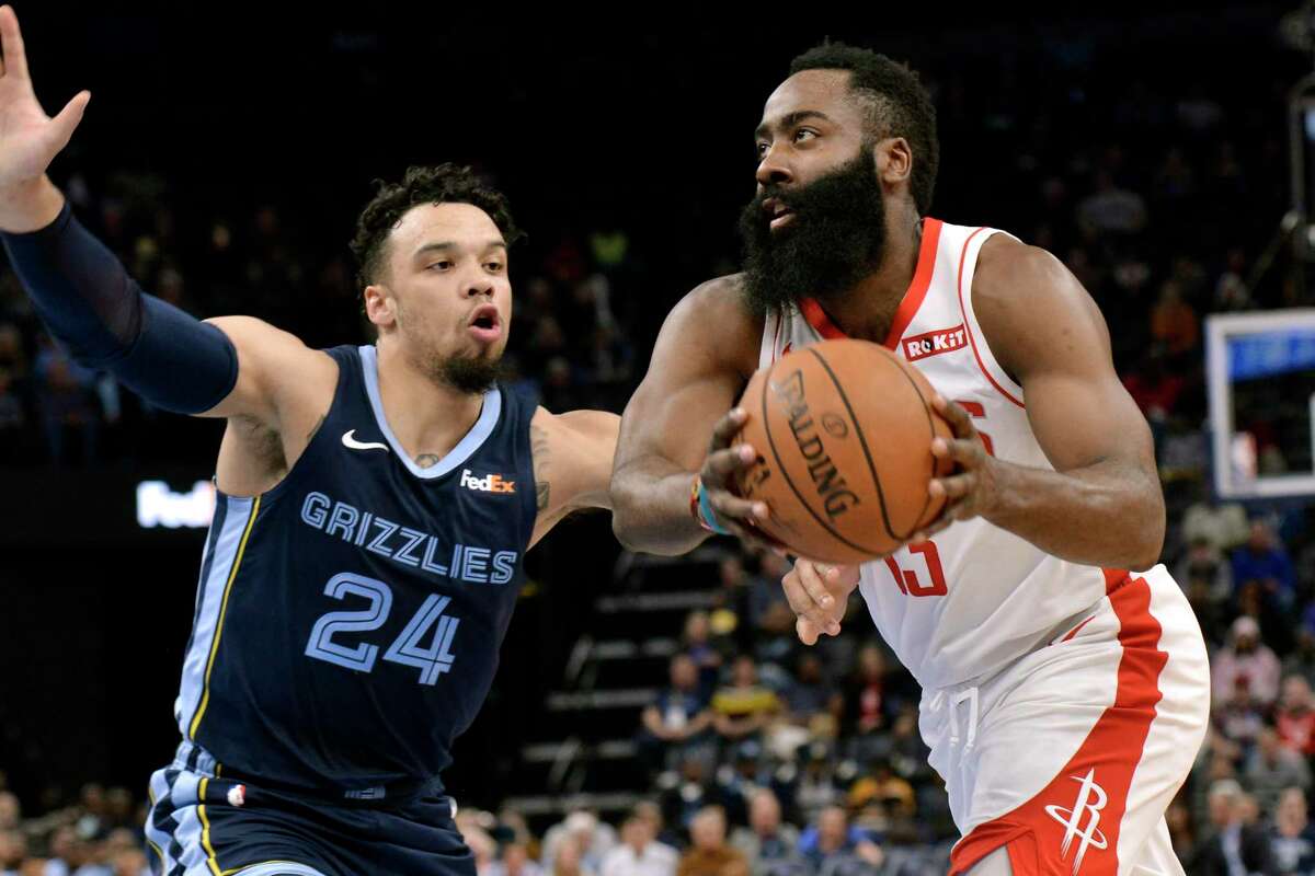 James Harden scores 44 as Rockets hold off Grizzlies