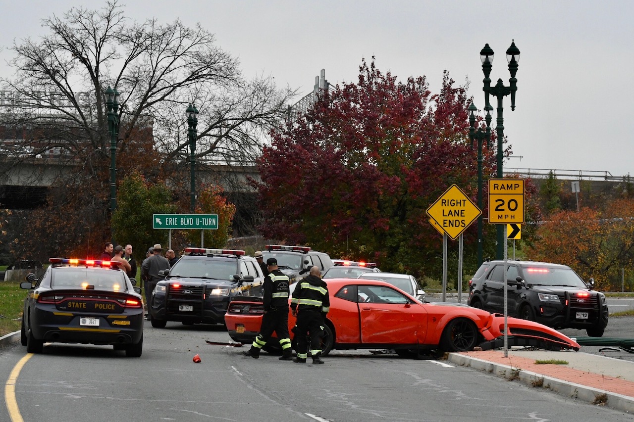 Stolen from dealership, pricey muscle car wrecked in Schenectady crash ...