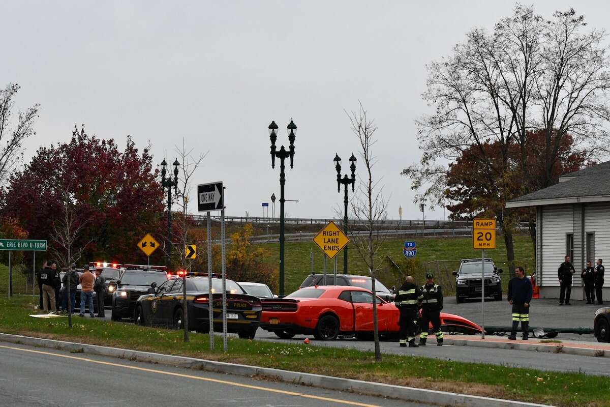Stolen from dealership, pricey muscle car wrecked in Schenectady crash