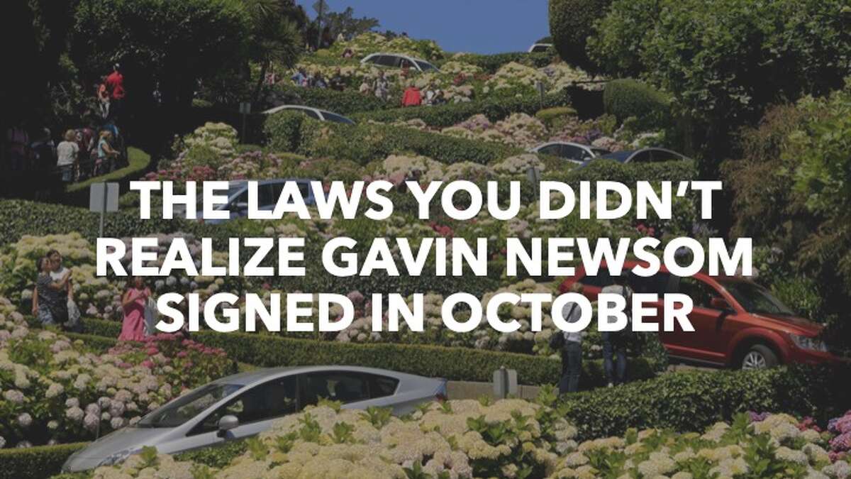 The laws you didn't realize Gavin Newsom signed in October