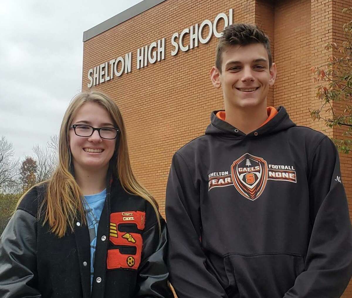 Haley Oko and David Niski have been named Shelton's SCC Scholar Athlete for the fall season.