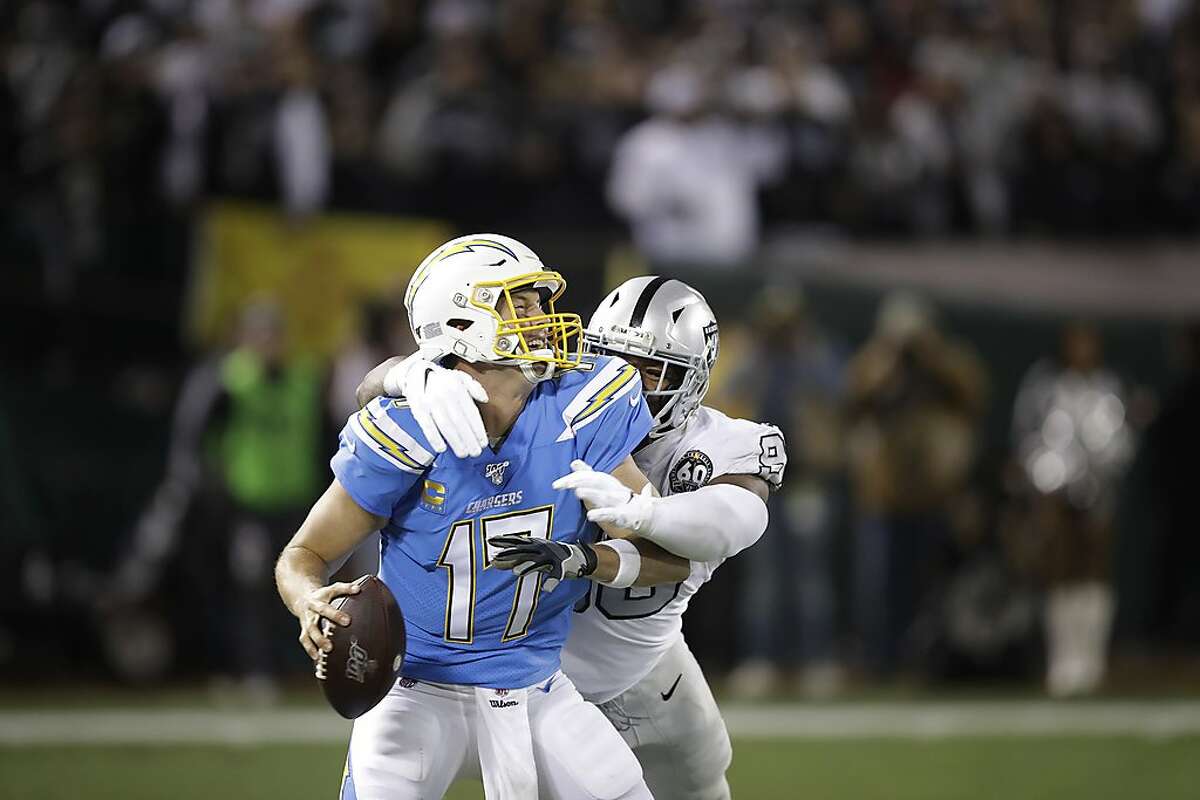 Oakland, California, USA. 7th Nov, 2019. Los Angeles Chargers wide