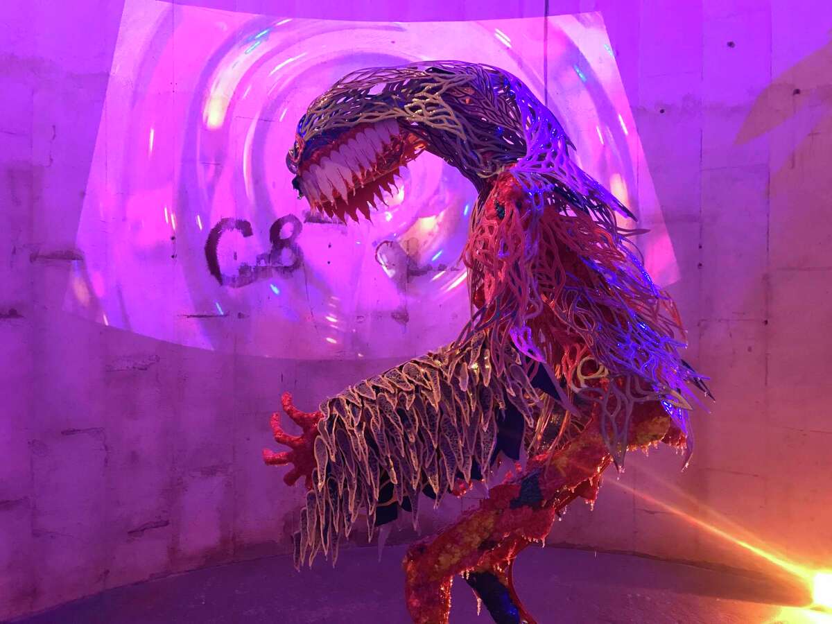 Patrick Turk's "Shapeshifter" was among the highlights of "Outta Space 2019," this year's Sculpture Month Houston show at SITE Gallery in the Silos at Sawyer Yards.