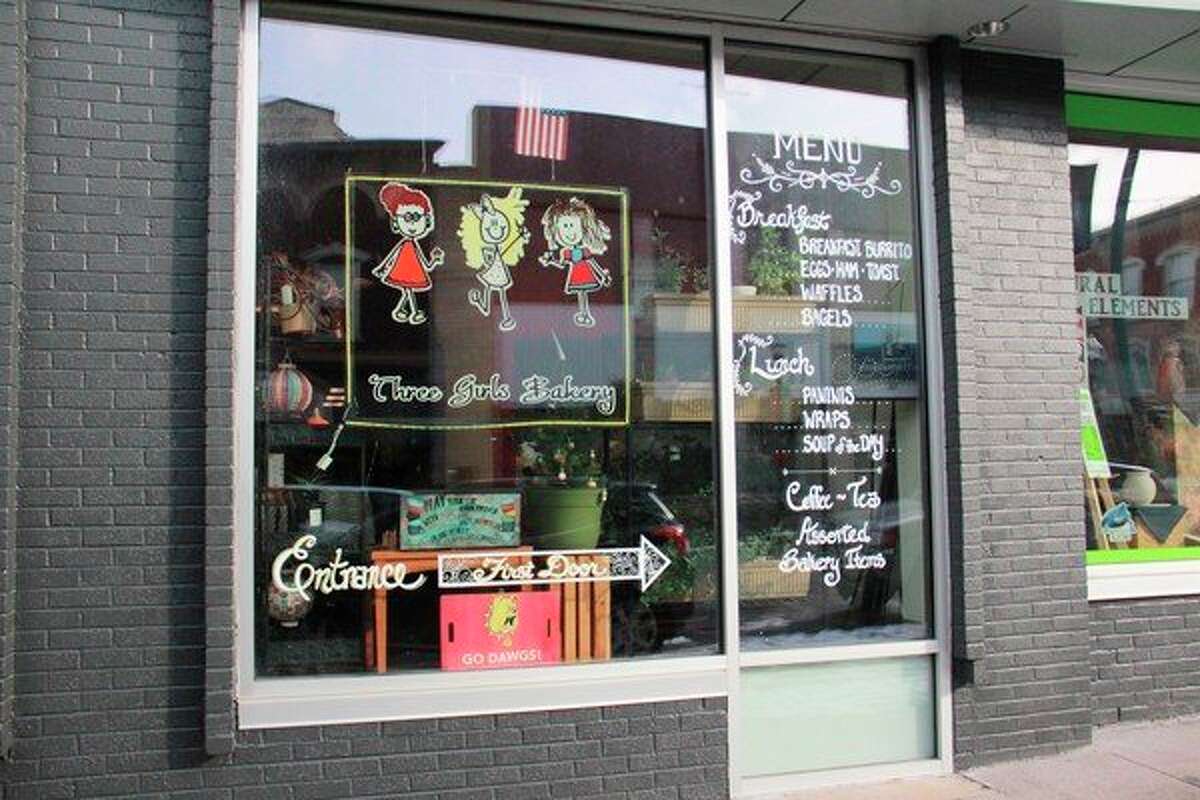 Inspired by a news story about a coffee shop in Indiana, Community Resource Group member John Klever decided to bring the concept of doing good deeds to Mecosta and Osceola counties -- creating the Community Kindness Initiative. Three Girls Bakery was one of the first businesses to sign up for the program. (Herald Review photo/Alicia Jaimes)