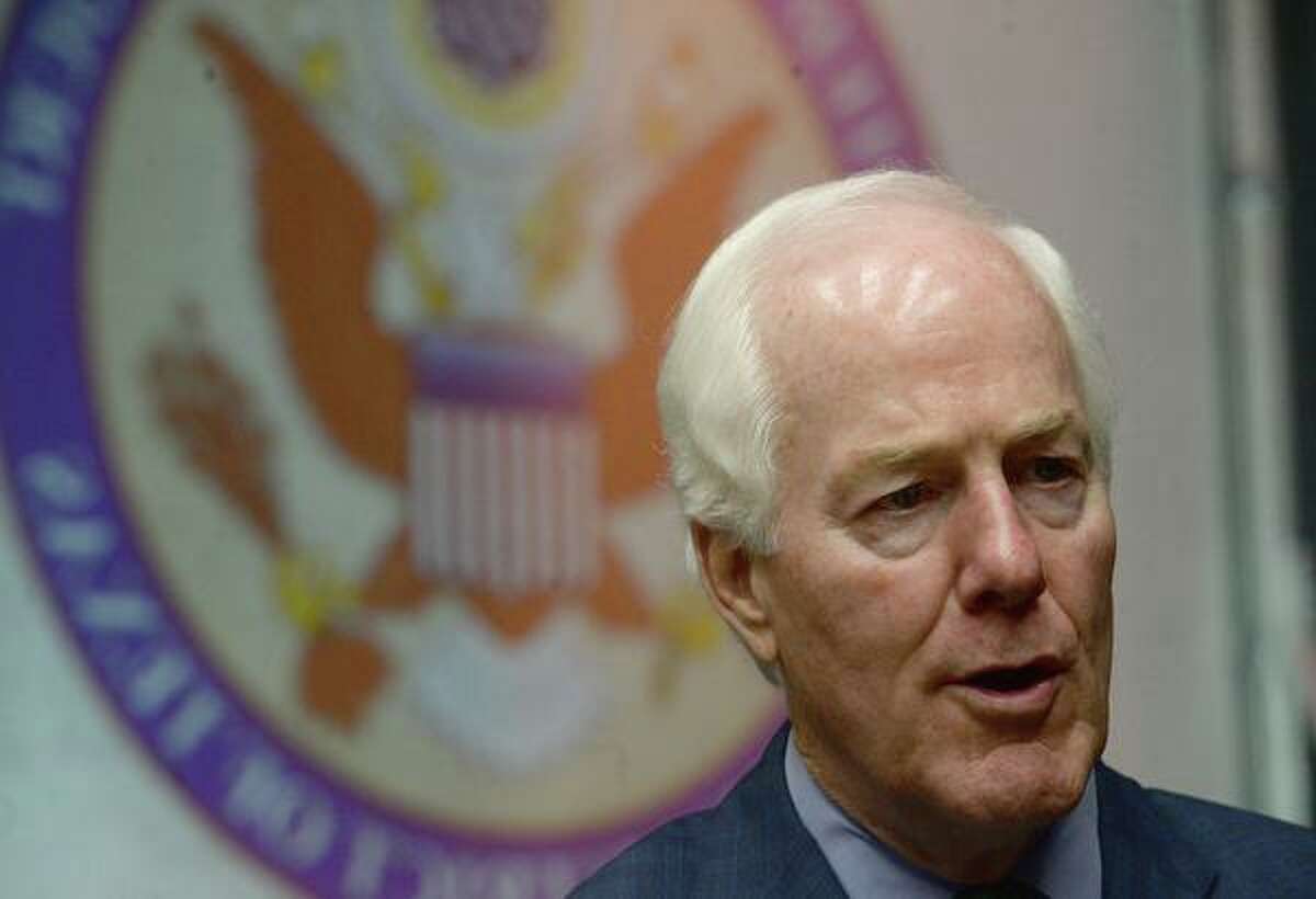 Sen. John Cornyn spoke on the impeachment inquiry during a visit to Beaumont on Friday.