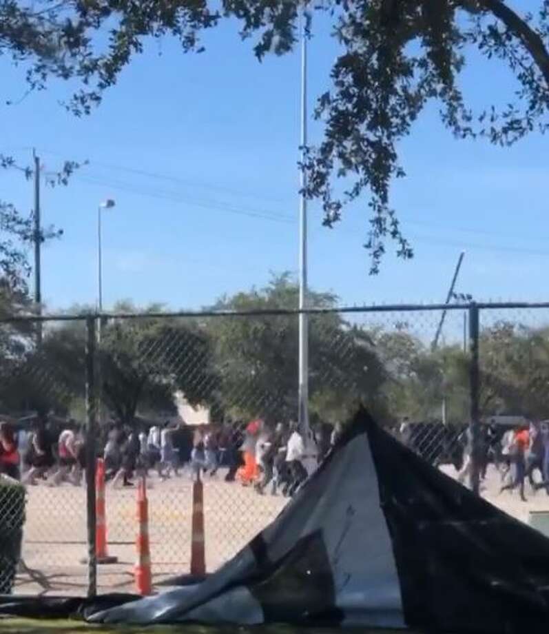 Three people suffered injuries as they attempted to enter Travis Scott's Astroworld Festival at NRG Park on Saturday afternoon. Photo: Instagram HoustonGeorge