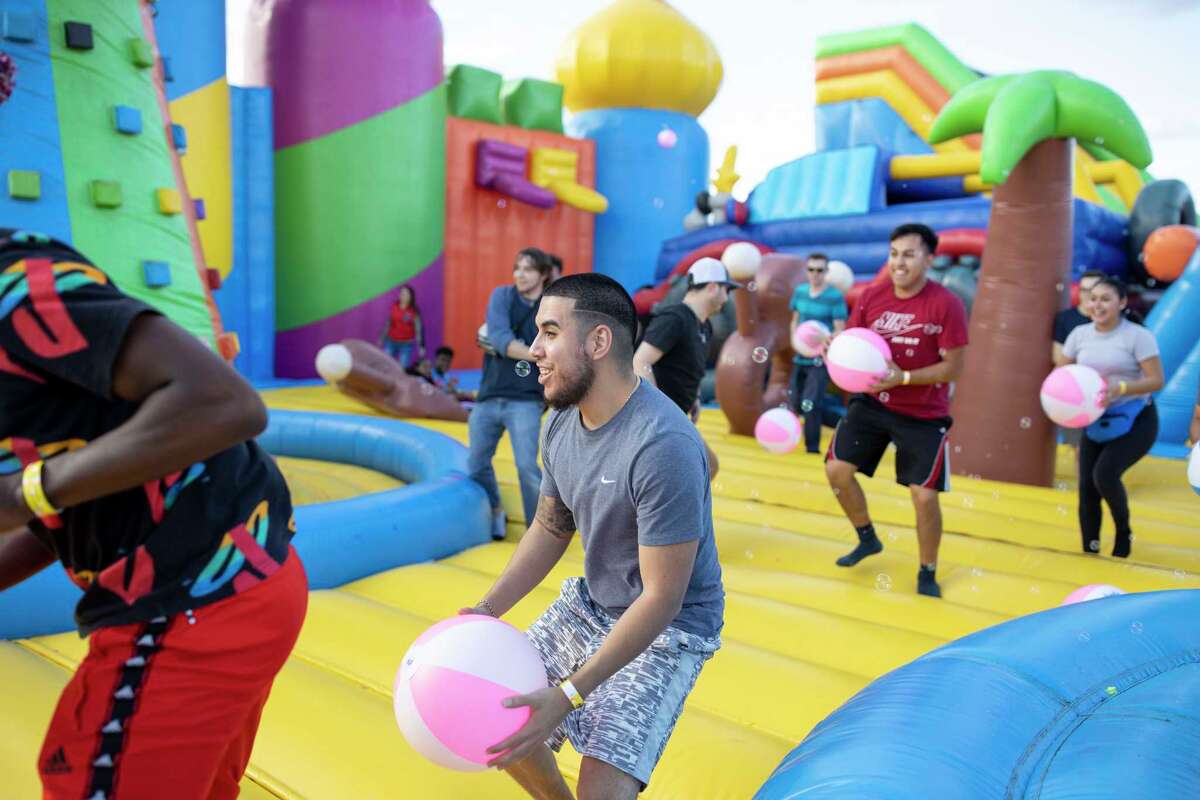 Big Bounce America World's largest bounce house comes to Houston