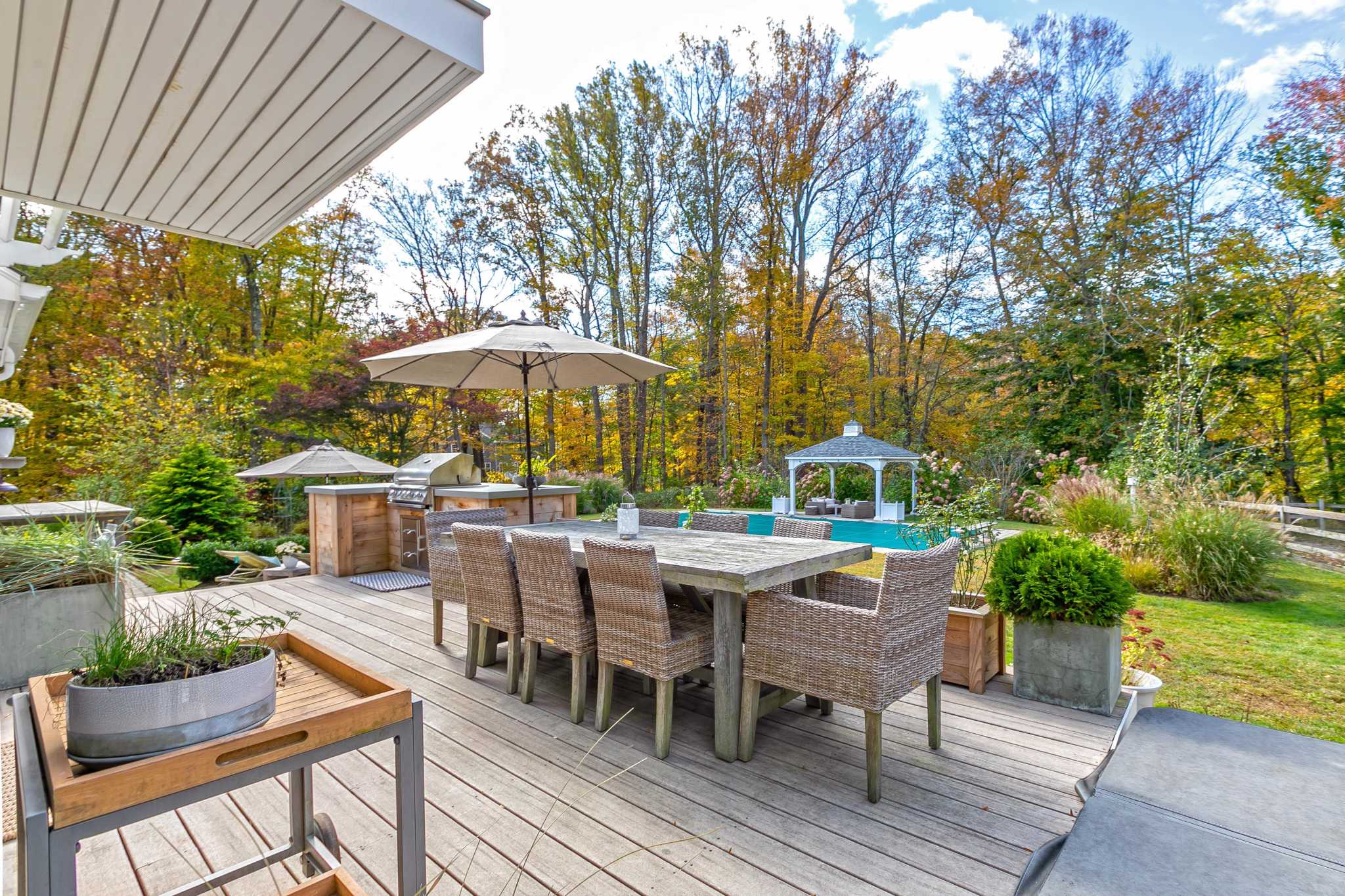 On the Market Split level home in Greenfield Hill encourages indoor