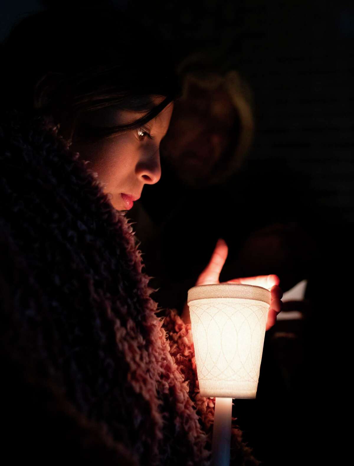 Shael Torres, 11, attends a vigil organized by The Texas Organizing Project at St. Agnes Catholic Church in San Antonio tonight in support DACA recipients and immigrant families on Monday, Nov. 11, 2019. Tomorrow the U.S. Supreme Court will hear arguments on the termination of DACA and will decide whether to uphold or strike down the program.