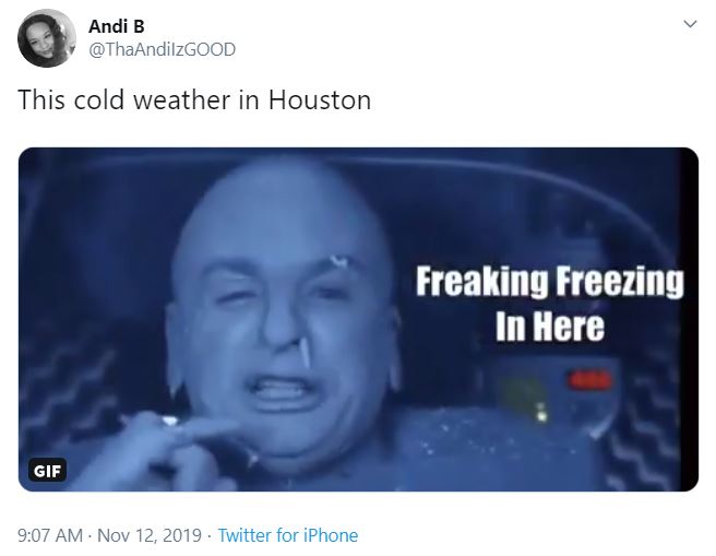 Hilarious memes go wild as cold weather hits Houston, rest of Texas - Chron