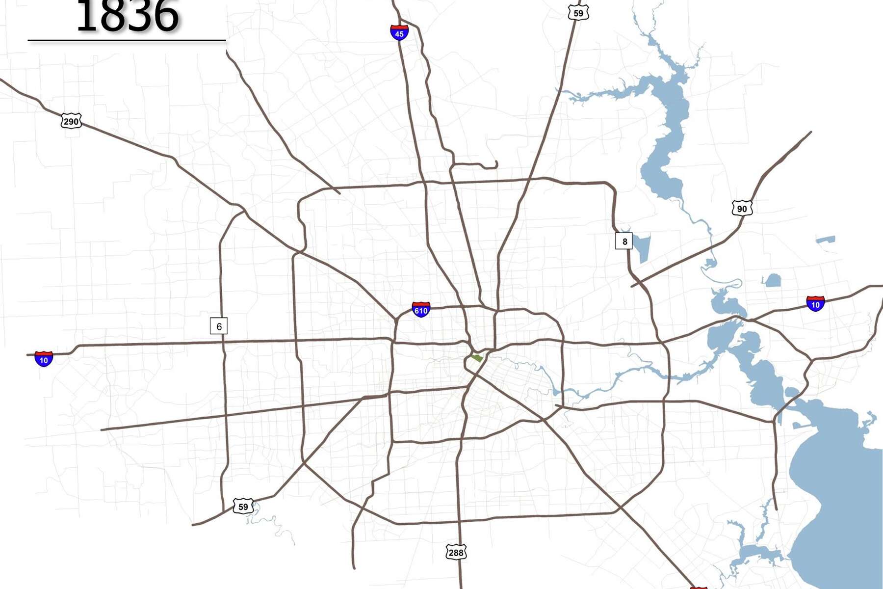 City Of Houston Boundary Map Maps Show How Houston Has Grown Since 1836