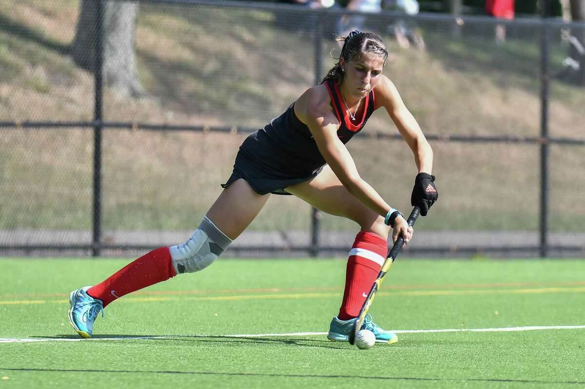 Fairfield’s Danielle Profita scored the winning goal as the Stags topped American for the program’s first NCAA tournament win.