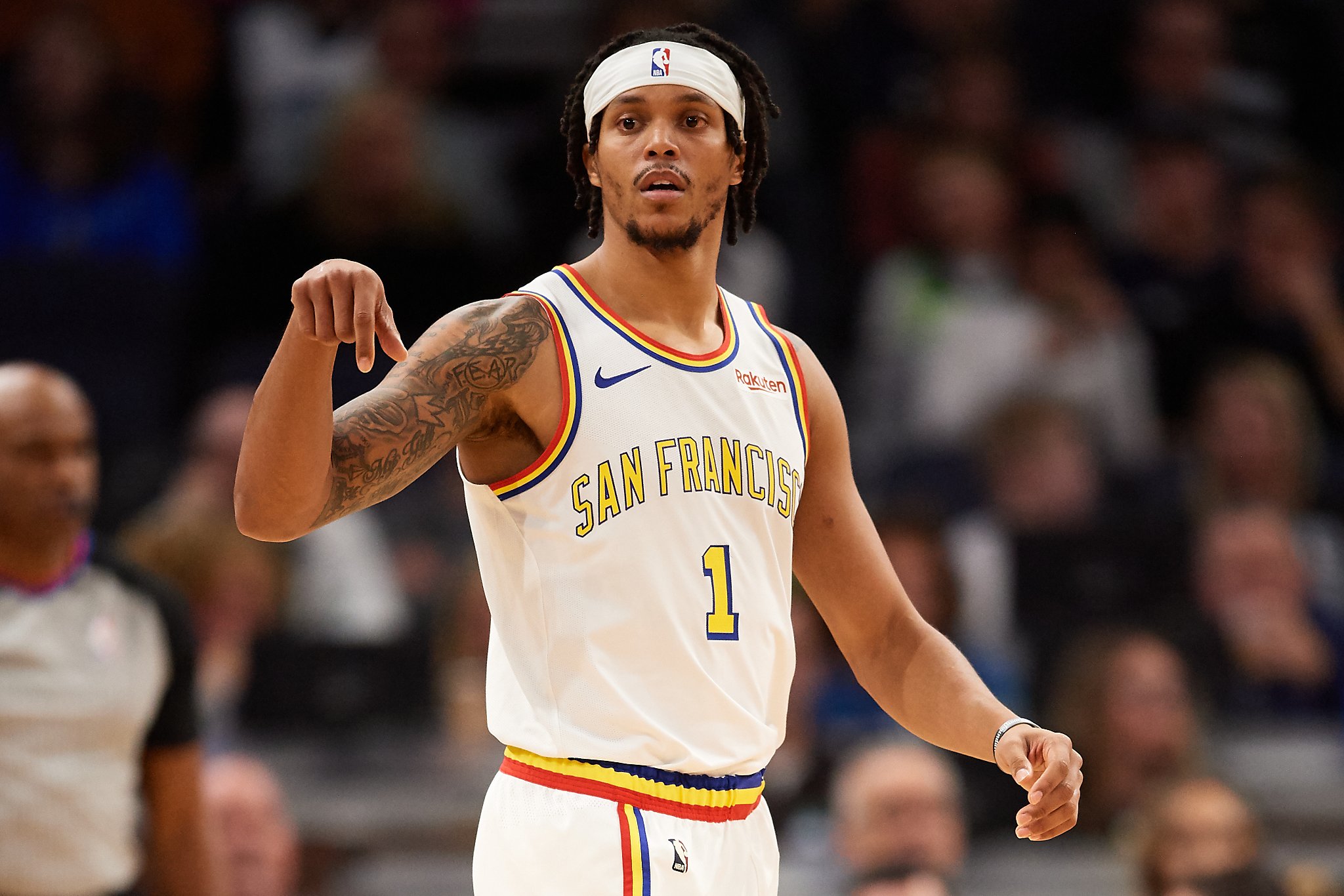 Warriors' Damion Lee happy to be graduating from two-way contract