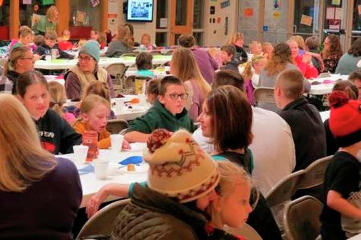 Moms showed up in big numbers to have breakfast with their students at the annual Muffins with Mom at Trinity Lutheran Church and School on Friday, Nov. 1. (Submitted photos)