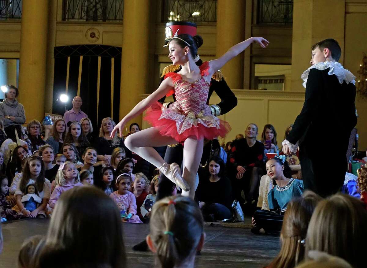 Dancers with The Northeast Ballet Company perform excerpts of The Nutcracker at the annual Nutcracker Tea at the Hall of Springs at SPAC on Sunday, Nov. 18, 2018, in Saratoga Springs, N.Y. The fundraising event is put on by the SPAC Action Council, an all volunteer arm of SPAC. The tea is one of four events that the council, made up of people who love the performing arts, puts on each year. The Northeast Ballet will perform the Nutcracker at Proctors on Saturday, Dec.1st and Sunday Dec. 2nd. (Paul Buckowski/Times Union)