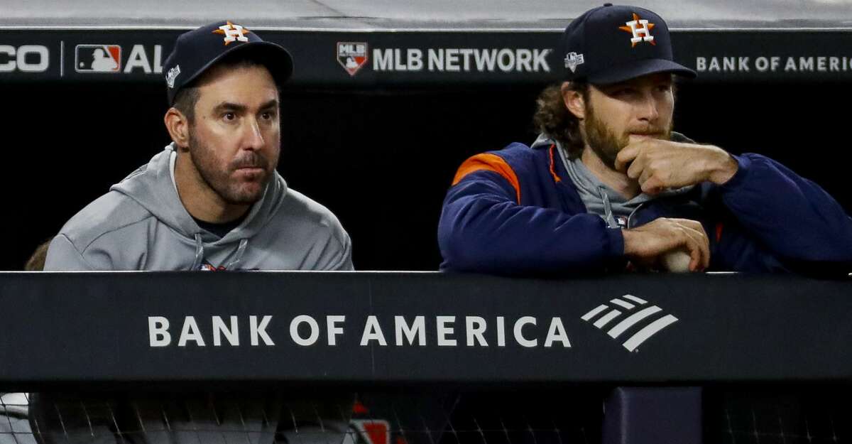 Justin Verlander (left) edged Gerrit Cole for the American League Cy Young Award and both were honored on the All-MLB team announced Tuesday.