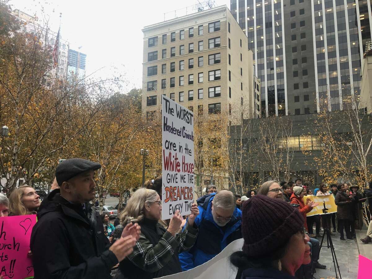 People gathered Tuesday in Seattle to support DACA recipients as the Supreme Court hears arguments to determine the future of the program. People who were undocumented -- both with and without DACA -- shared their stories and rallied the community to keep up the fight.