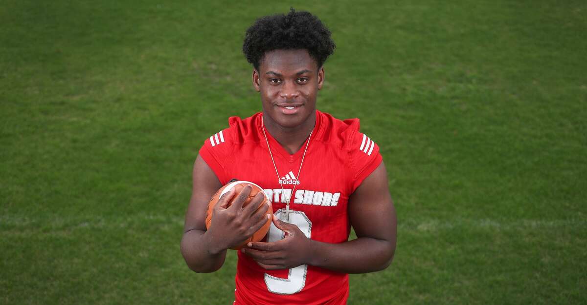 Dematrius Davis, North Shore High School quarterback, is the All Greater Houston Offensive Player of the Year Sunday, Dec. 30, 2018, in Houston.