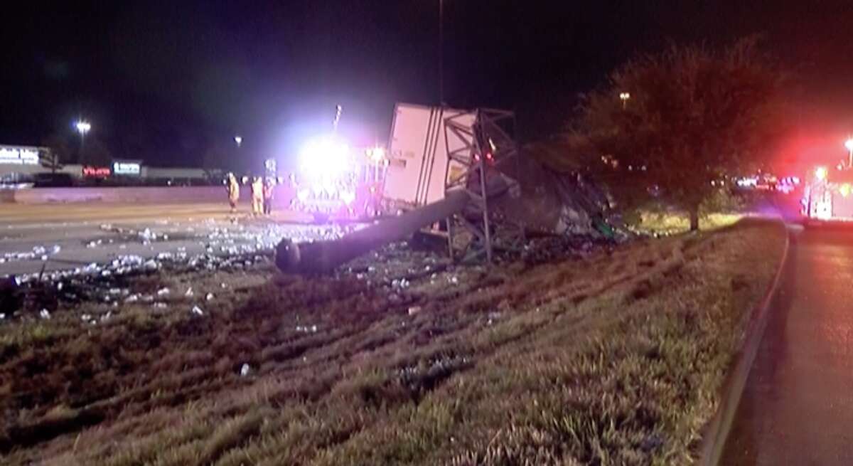 Greyhound bus involved in crash near The Woodlands