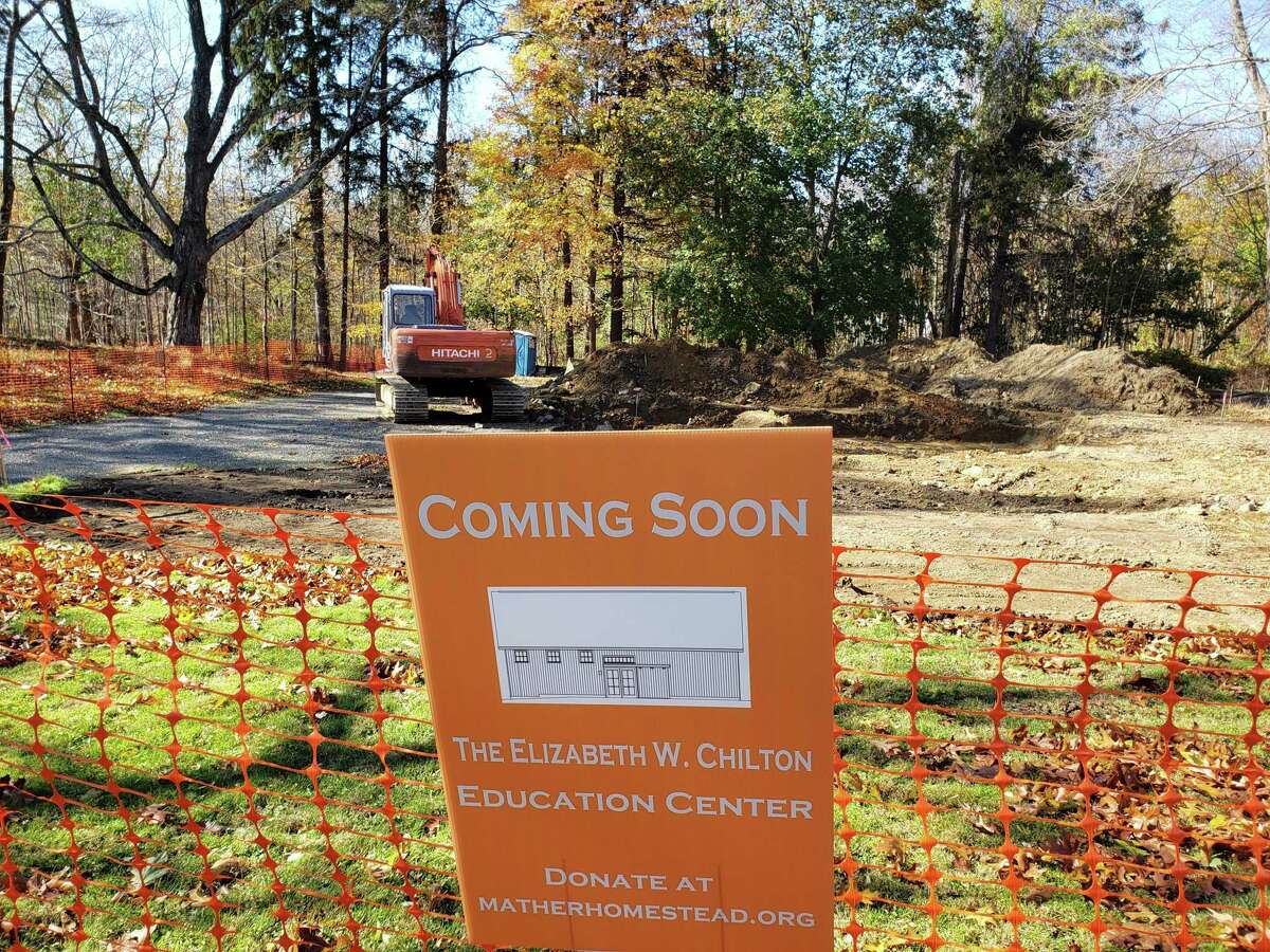 On Friday, the Mather Homestead broke ground on the construction of its new education center.