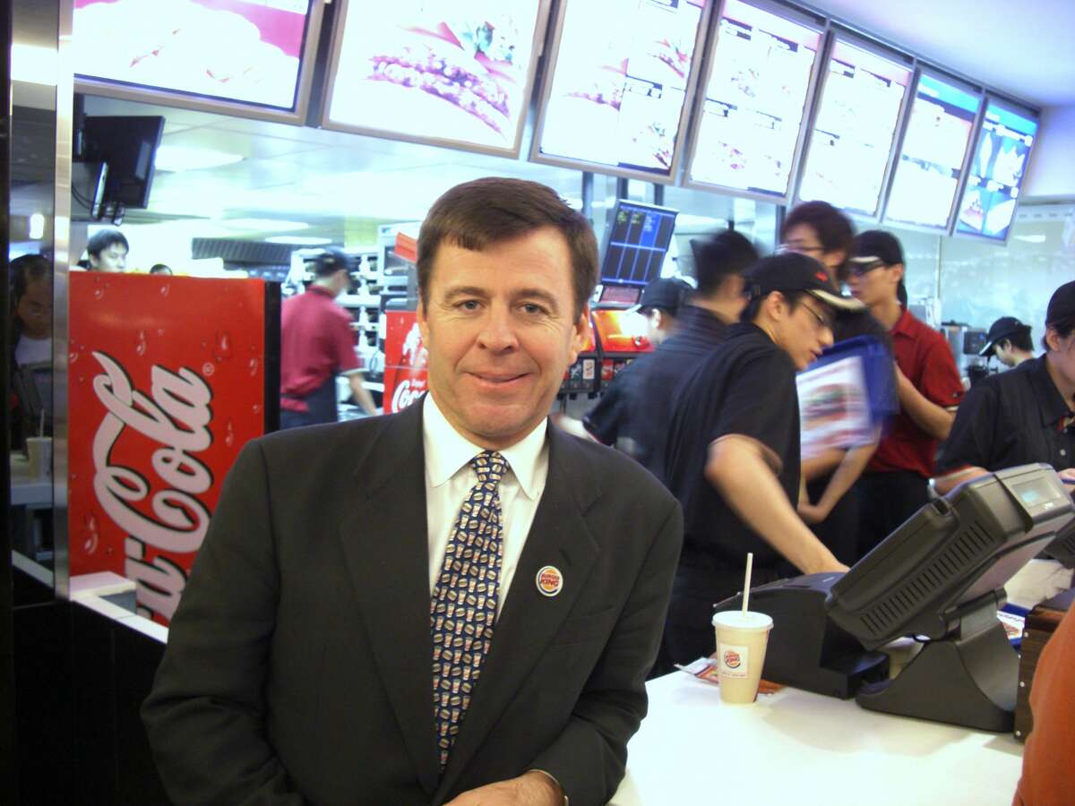 John Chidsey, Burger King's chief executive, is shown in this 2007 file photo. (Photo by Ricky Chung/South China Morning Post via Getty Images)
