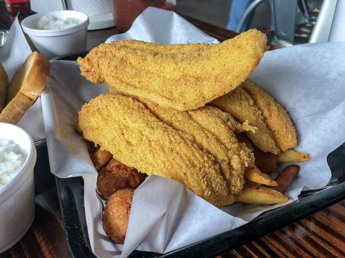 Fried catfish at Ray’s BBQ Shack