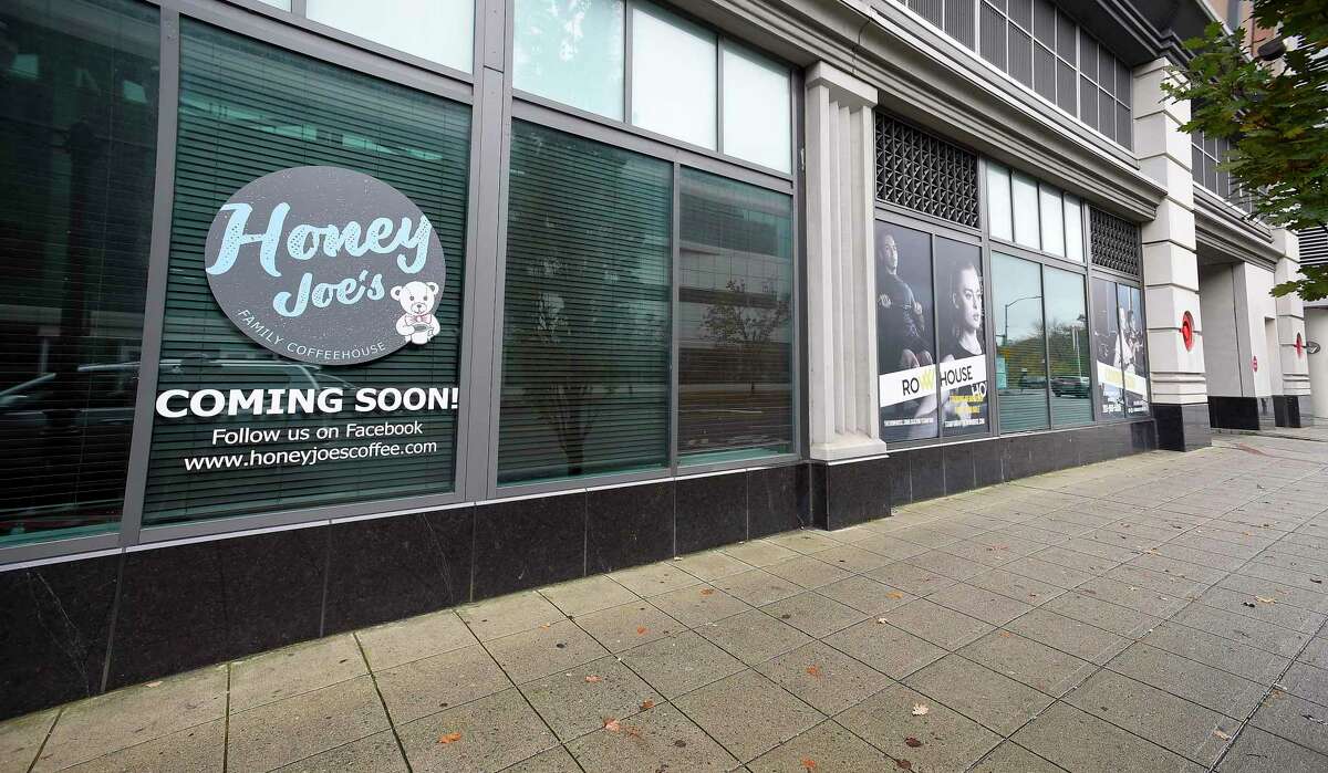 The Honey Joe's coffee shop and a Row House center are set open in early 2020 at 5 Broad St., in downtown Stamford, Conn.
