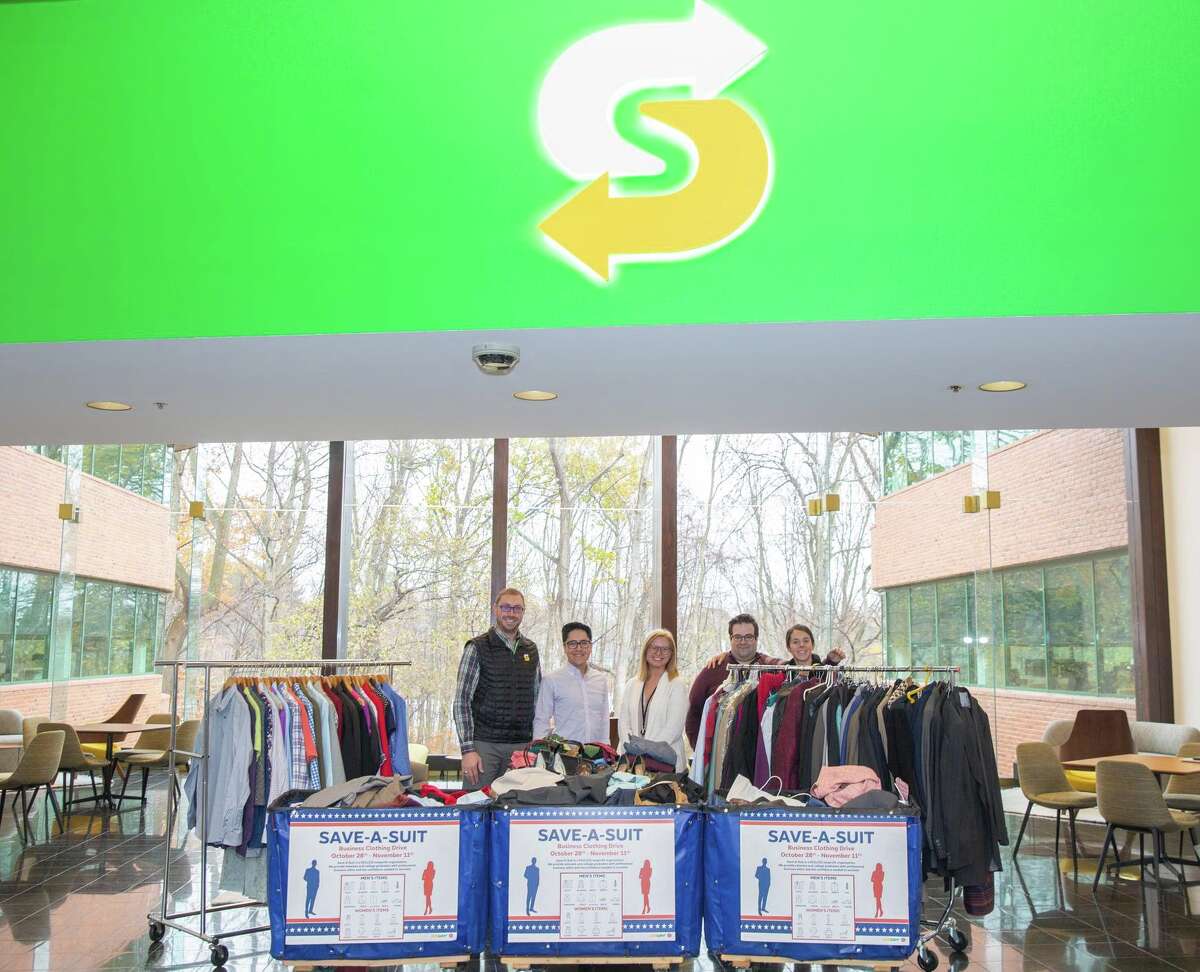 Subway recently finished collecting more than 600 items of clothing to help Save a Suit Foundation.