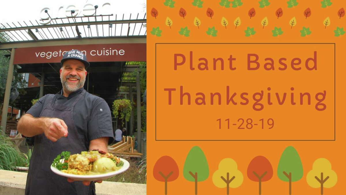 The restaurant is taking care of the cooking on Thanksgiving from 11 a.m. to 4 p.m. at both of its locations, the Historic Pearl and Alon Town Center. The plant-based spread includes tofu turkey, glazed ham, herb mashed potatoes and gravy, candied yams, sausage apple stuffing, green bean casserole, cranberry salad, a dinner roll, dessert and tea. Adult tickets are $30 each, kids are $12.