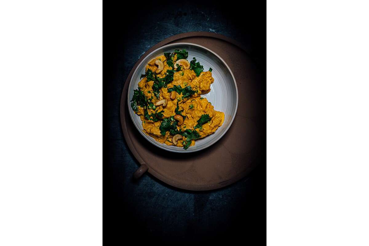 A longer feature with three recipes for Thanksgiving and other fall and early winter cooking, celebrating the versatility of winter squash. This take includes a recipe for Roasted Delicata Squash Salad with Chili Crisp Oil; Pea and Pumpkin Korma; Butternut Squash Cake (loaf) with Passion Fruit Frosting