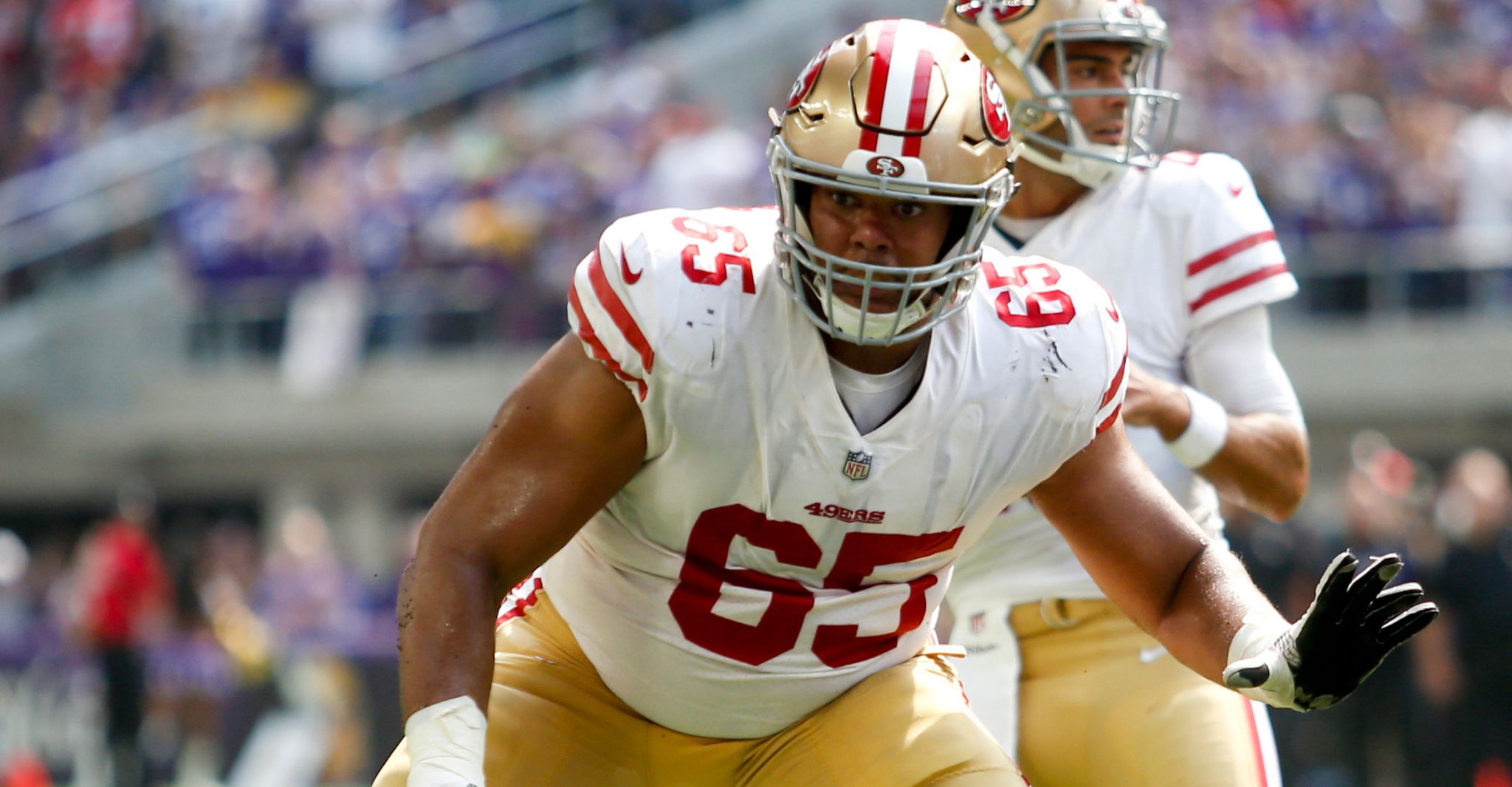 Texans work out offensive lineman Josh Garnett - Chron