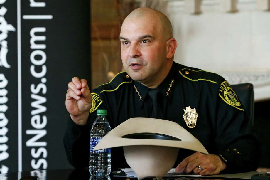 Bexar County Sheriff Javier Salazar meets with the Express-News Editorial Board to discuss Jail issues on Friday, Nov. 15, 2019. On Thursday, Salazar updated reporters about the spread of the coronavirus inside the county jail. Photo: Marvin Pfeiffer /Staff Photographer / Express-News 2019
