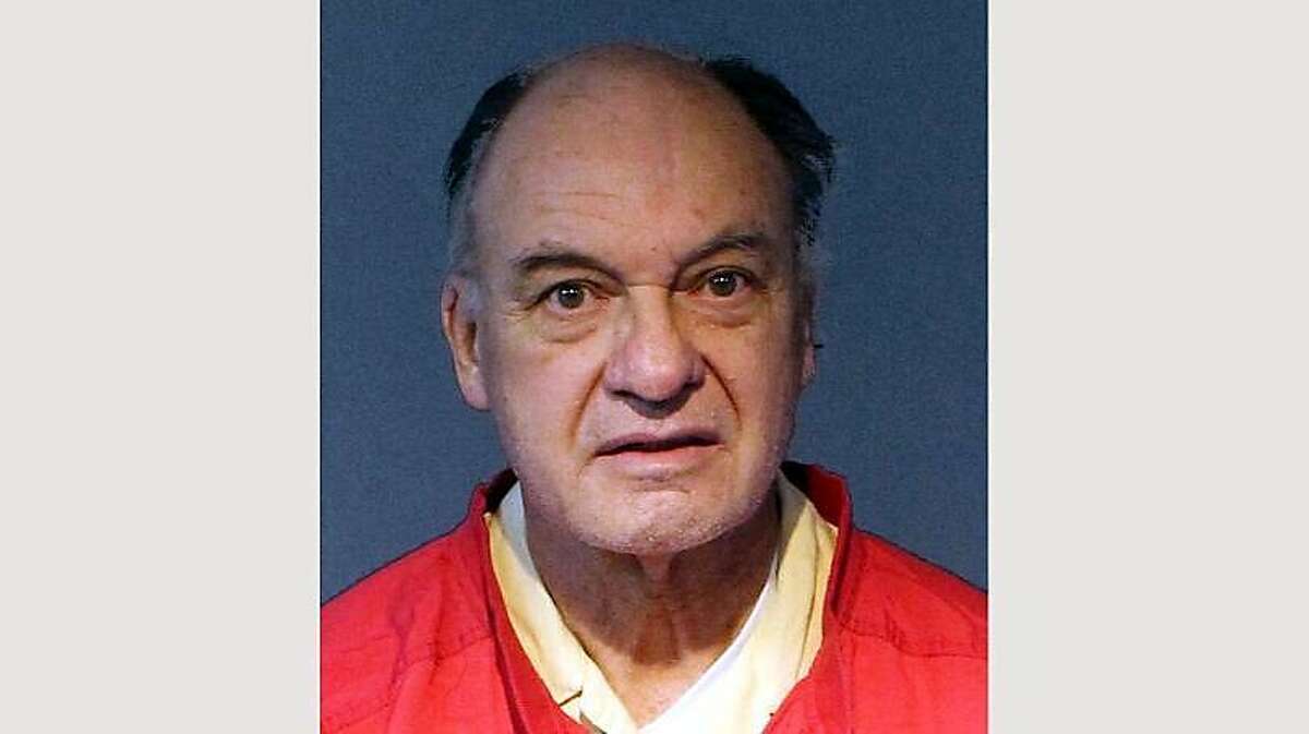 In undated photo released by Washoe County Sheriff's Office shows Charles Gary Sullivan. Sullivan, 73, was booked Friday, Nov. 15, 2019, into the Washoe County jail on a charge of open murder with a deadly weapon. He was arrested in Arizona's Yavapai County and extradited to Reno for the 1979 murder of 21-year-old Julia Woodward. Woodward's body was found March 25, 1979 buried in a remote area north of Reno. She was last seen Feb. 1, 1979 at the San Francisco airport while headed for Reno. Sullivan remained jailed Saturday pending a Tuesday arraignment on a murder charge. (Washoe County Sheriff's Office via AP)
