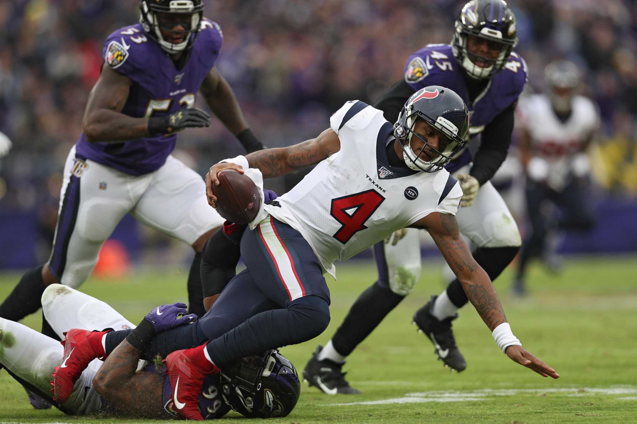 NFL: Ravens Beat Texans 41-7 For 6th Straight Win