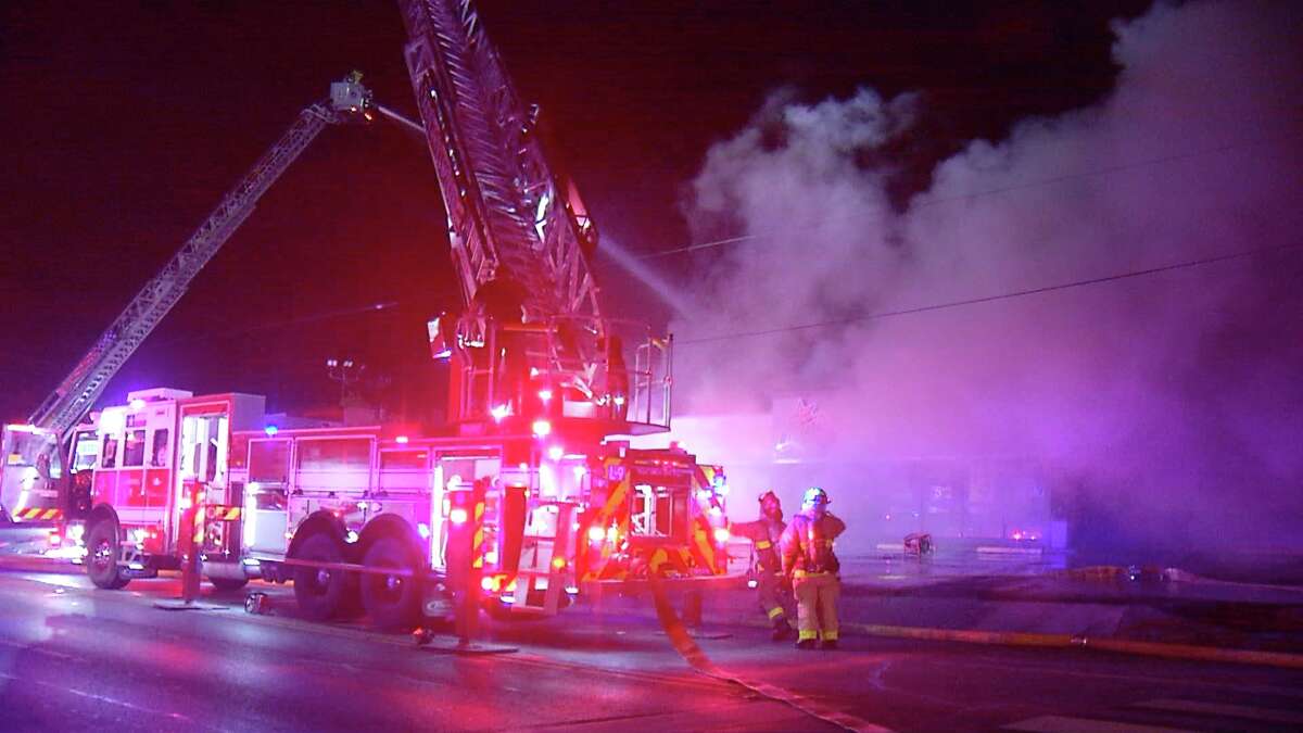 SAFD battled an early morning blaze that destroyed one of the original Chruch's Chicken restaurants.