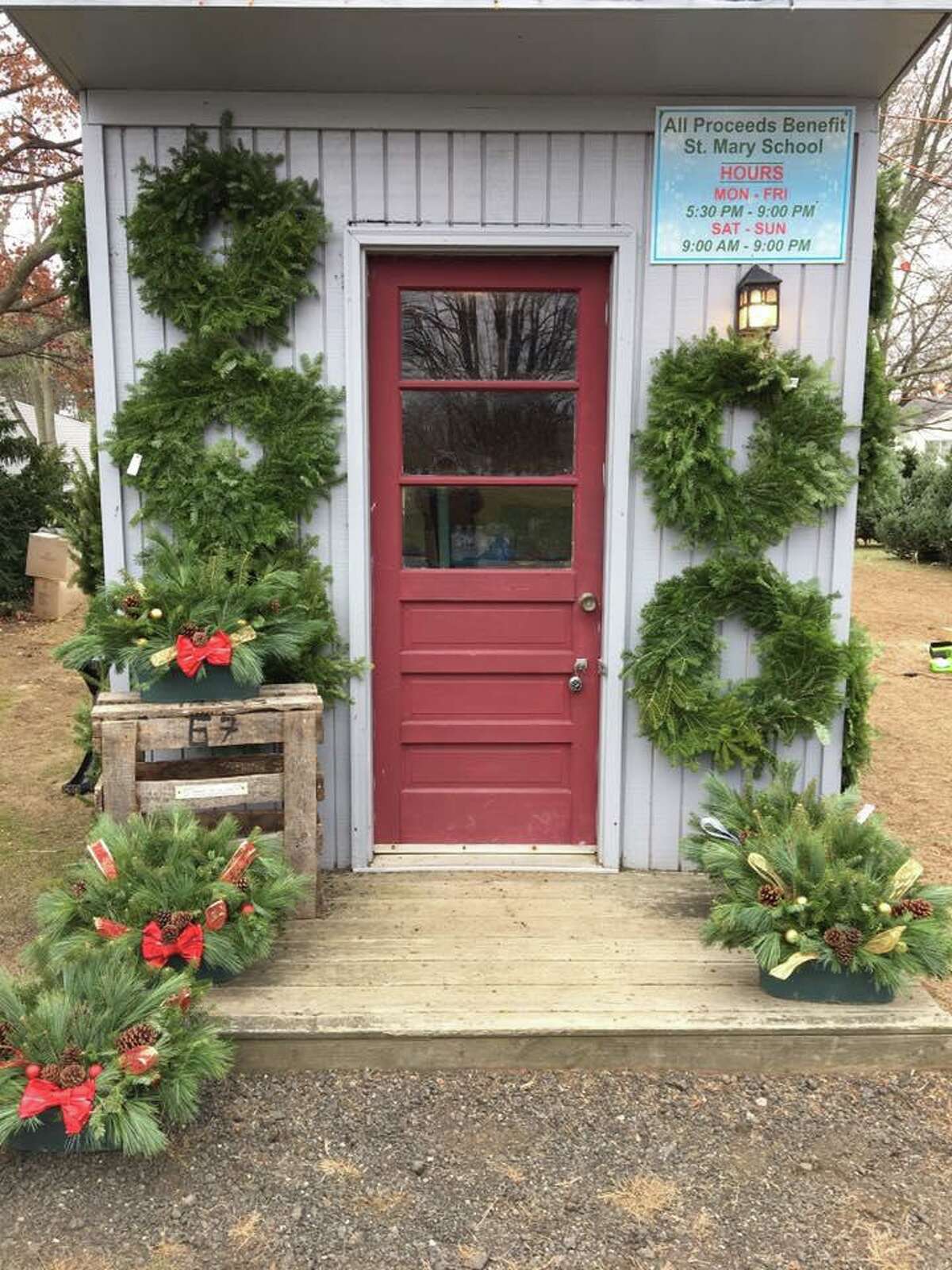 St. Mary School, 72 Gulf St., Milford kicks off their annual Christmas tree sale Saturday, Nov. 30, at 9 a.m.