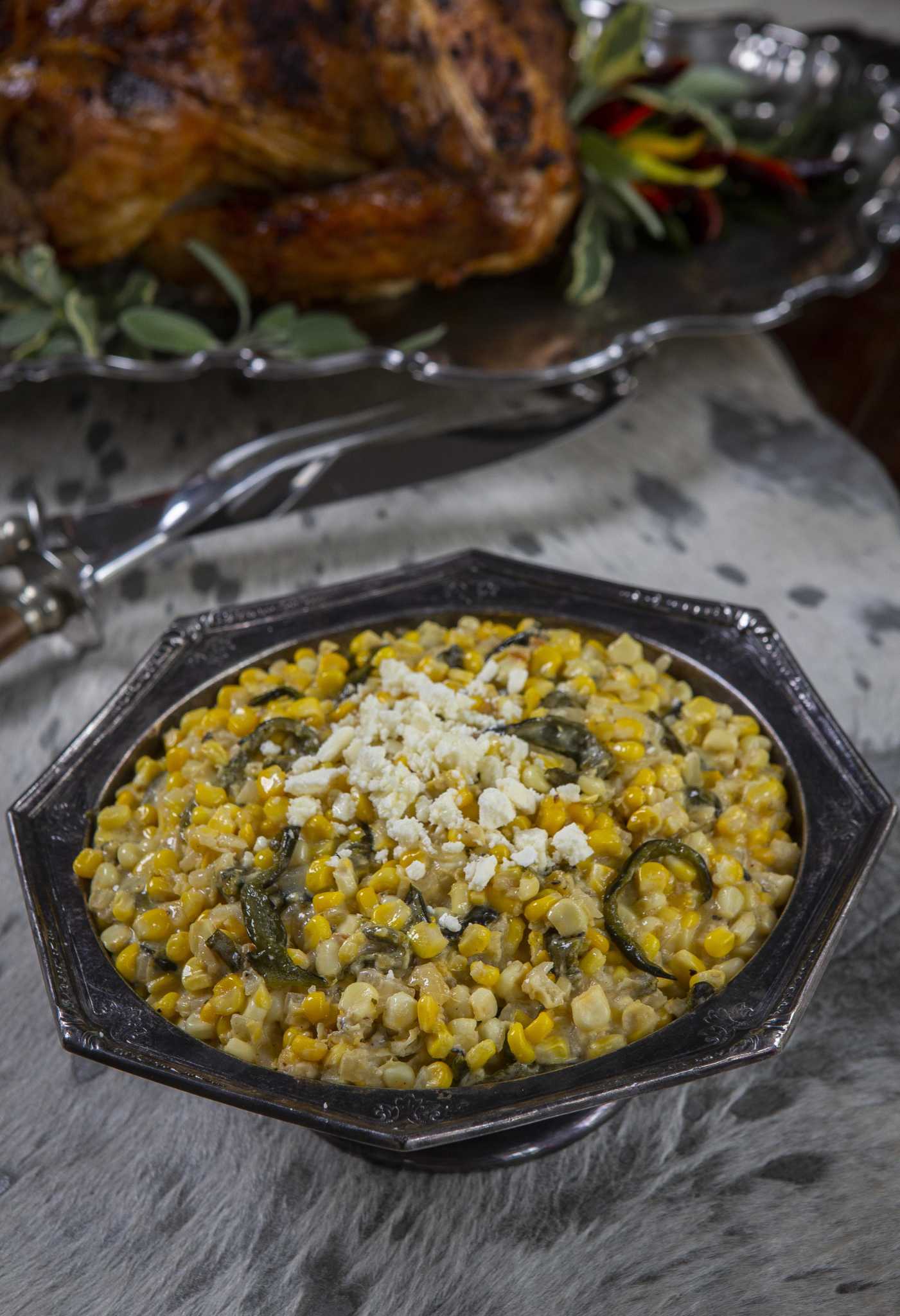 Thanksgiving recipe: Rajas Poblanas con Queso, Crema y Elote