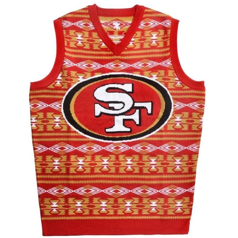 San Francisco 49ers Christmas Bal Snowflake Pattern Winter Ugly