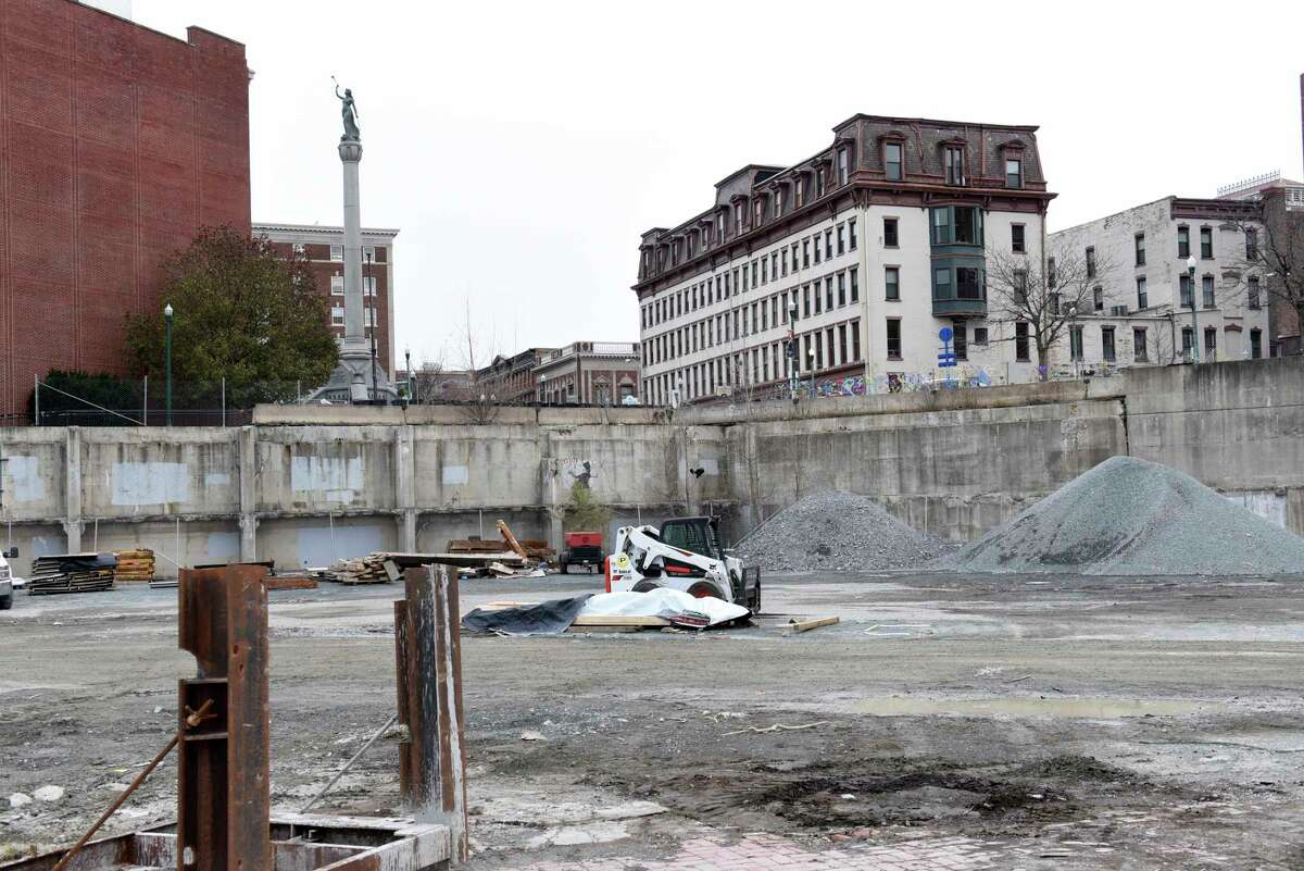 View of the 1 Monument Square property on Monday, Nov. 18, 2019 in Troy, N.Y. (Lori Van Buren/Times Union)