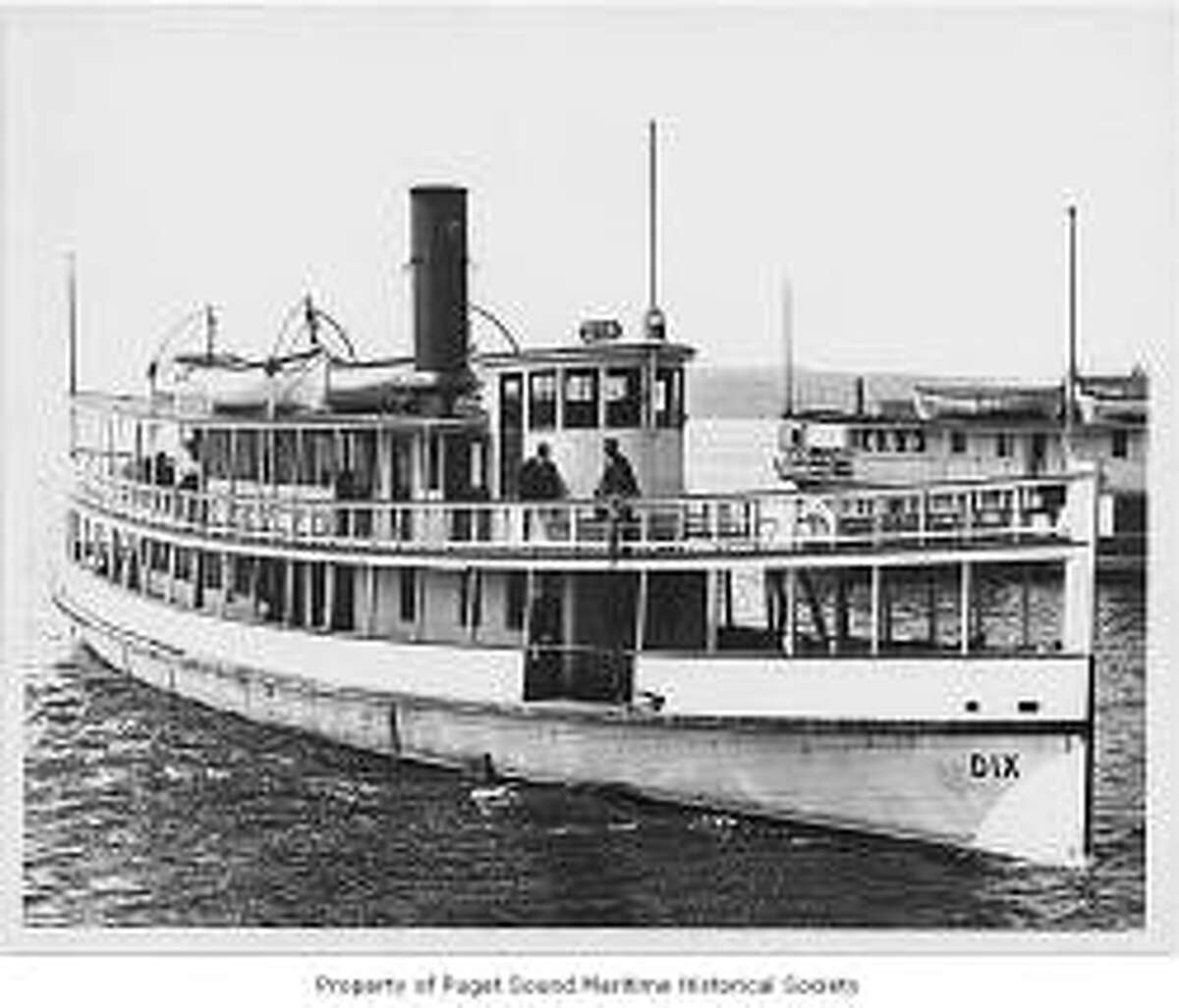 Passenger steamer launched by Craford & Reid at Tacoma in 1904. Designed for the short run across Elliott Bay to Alki Point, it made 19 round trips daily.