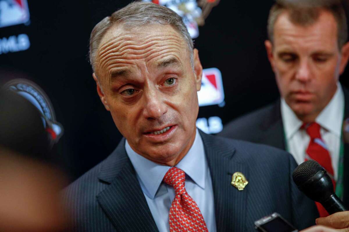 MLB commissioner Rob Manfred oversaw stricter guidelines in 2019 for teams trying to use electronics to steal signs.