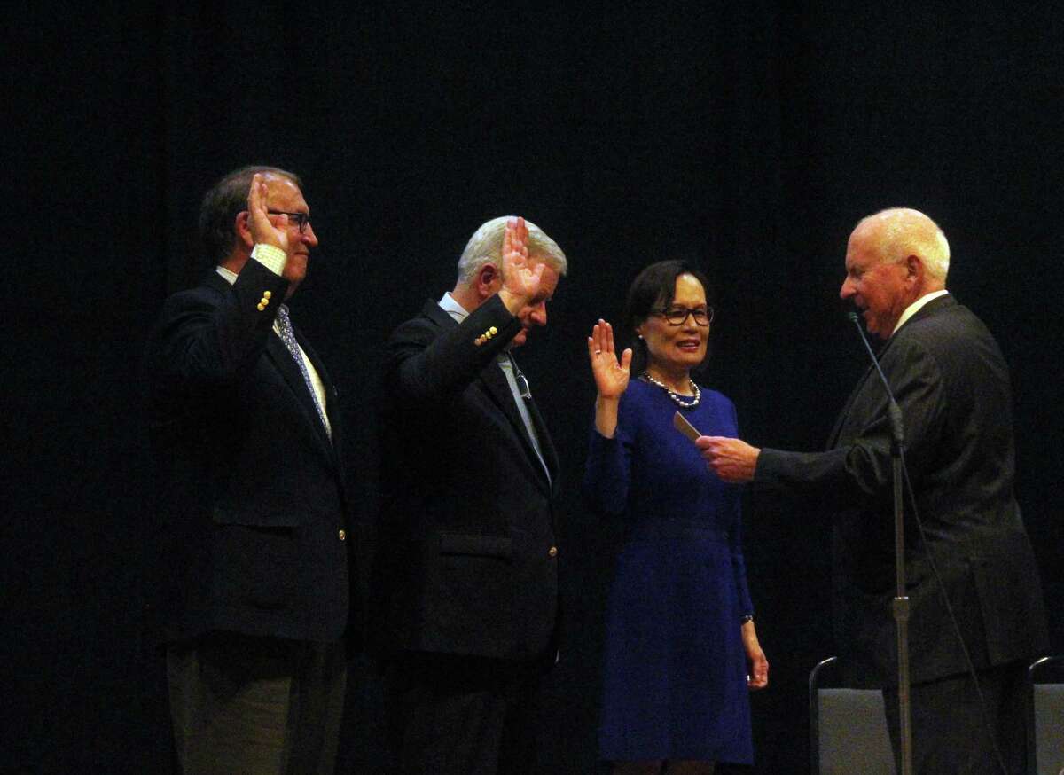 Westport officials new and old take oath of office