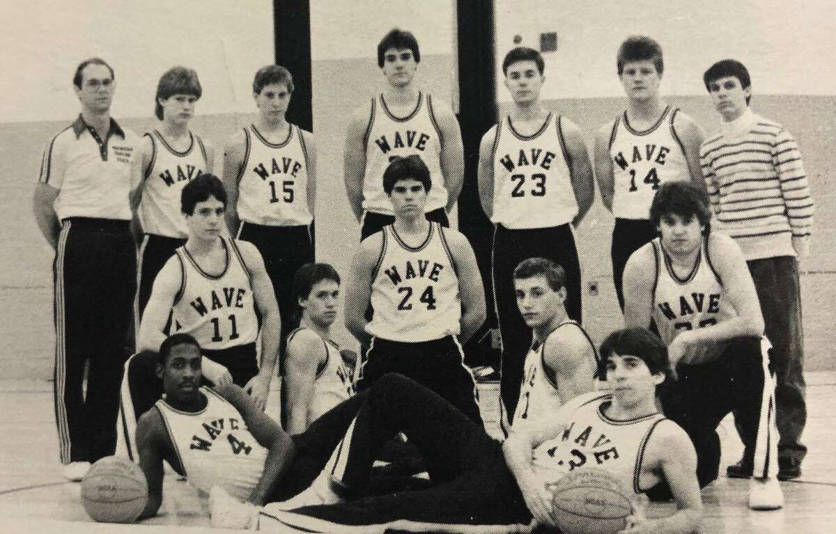 The New Milford High School boy's basketball team didn't have the year it had hoped for during the academic year 1986-87, but it finished the season with a 7-12 record. Not the powerhouse WCC of years past, Coach Bill Hibbard's